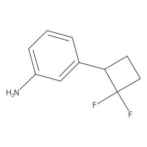 3-(2,2-Difluorocyclobutyl)aniline结构式