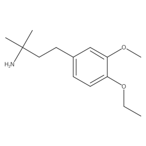 4-(4-Ethoxy-3-methoxyphenyl)-2-methylbutan-2-amine Structure