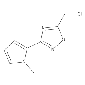 5-(chloromethyl)-3-(1-methyl-1H-pyrrol-2-yl)-1,2,4-oxadiazole Structure