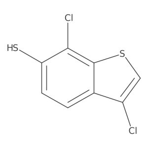 Benzo[b]thiophene-6-thiol, 3,7-dichloro-结构式