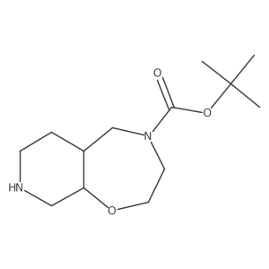 4-Boc-decahydropyrido[4,3-f][1,4]oxazepine结构式