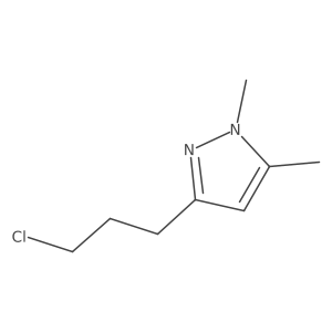 3-(3-chloropropyl)-1,5-dimethyl-1H-pyrazole结构式