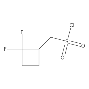 (2,2-Difluorocyclobutyl)methanesulfonyl chloride Structure