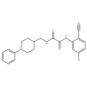 N1-(5-chloro-2-cyanophenyl)-N2-((1-(pyridin-3-yl)piperidin-4-yl)methyl)oxalamide结构式