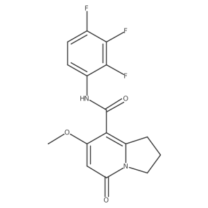 7-methoxy-5-oxo-N-(2,3,4-trifluorophenyl)-1,2,3,5-tetrahydroindolizine-8-carboxamide结构式