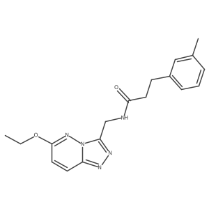 N-((6-ethoxy-[1,2,4]triazolo[4,3-b]pyridazin-3-yl)methyl)-3-(m-tolyl)propanamide Structure