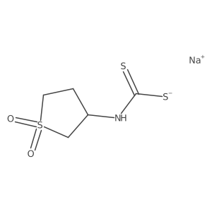 Sodium (1,1-dioxidotetrahydrothiophen-3-yl)carbamodithioate Structure
