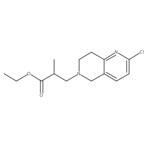 Ethyl 3-(2-chloro-7,8-dihydro-1,6-naphthyridin-6(5H)-YL)-2-methylpropanoate Structure