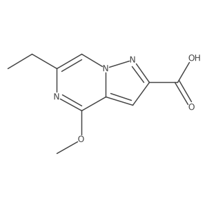 6-Ethyl-4-methoxypyrazolo[1,5-a]pyrazine-2-carboxylic acid结构式