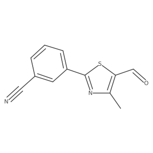 Benzonitrile, 3-(5-formyl-4-methyl-2-thiazolyl)-结构式