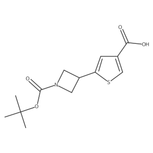 5-(1-(Tert-butoxycarbonyl)azetidin-3-yl)thiophene-3-carboxylic acid Structure