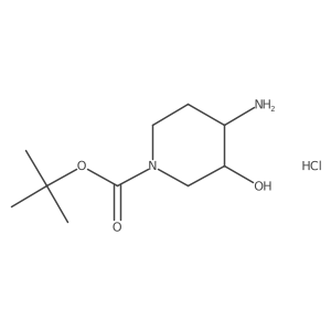 Tert-butyl 4-amino-3-hydroxypiperidine-1-carboxylate hydrochloride Structure