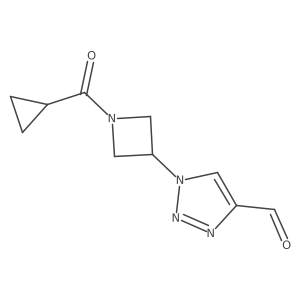 1-(1-(cyclopropanecarbonyl)azetidin-3-yl)-1H-1,2,3-triazole-4-carbaldehyde Structure