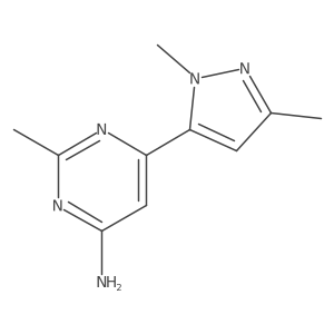 6-(1,3-dimethyl-1H-pyrazol-5-yl)-2-methylpyrimidin-4-amine Structure