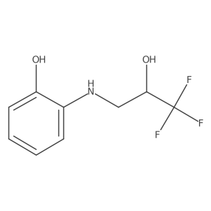 2-[(3,3,3-trifluoro-2-hydroxy-propyl)amino]phenol结构式