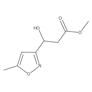 Methyl 3-hydroxy-3-(5-methyl-1,2-oxazol-3-yl)propanoate Structure