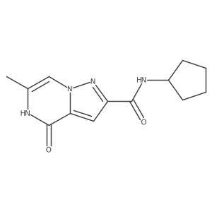 N-cyclopentyl-6-methyl-4-oxo-4,5-dihydropyrazolo[1,5-a]pyrazine-2-carboxamide Structure