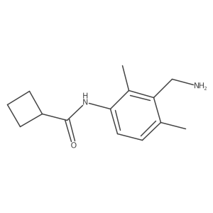 N-[3-(aminomethyl)-2,4-dimethylphenyl]cyclobutanecarboxamide结构式
