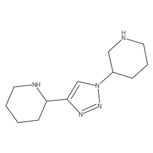 2-[1-(piperidin-3-yl)-1H-1,2,3-triazol-4-yl]piperidine结构式