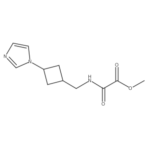 methyl ({[3-(1H-imidazol-1-yl)cyclobutyl]methyl}carbamoyl)formate Structure