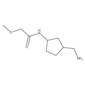 rac-N-[(1R,3S)-3-(aminomethyl)cyclopentyl]-2-methoxyacetamide Structure