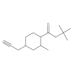 Tert-butyl 2-methyl-4-(prop-2-yn-1-yl)piperazine-1-carboxylate Structure