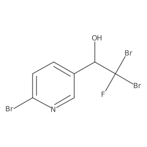 2,2-Dibromo-1-(6-bromopyridin-3-yl)-2-fluoroethan-1-ol Structure