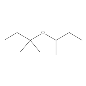 2-[(1-Iodo-2-methylpropan-2-yl)oxy]butane Structure