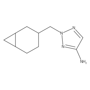 2-({bicyclo[4.1.0]heptan-3-yl}methyl)-2H-1,2,3-triazol-4-amine结构式