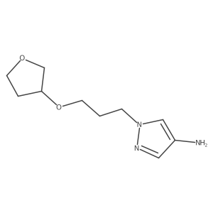 1-[3-(oxolan-3-yloxy)propyl]-1H-pyrazol-4-amine结构式