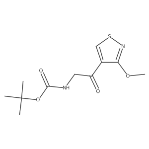 tert-butyl N-[2-(3-methoxy-1,2-thiazol-4-yl)-2-oxoethyl]carbamate Structure