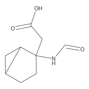 2-{2-Formamidobicyclo[3.1.0]hexan-2-yl}acetic acid Structure