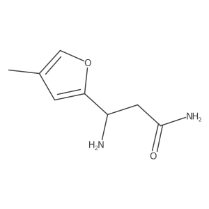 (3R)-3-amino-3-(4-methylfuran-2-yl)propanamide Structure