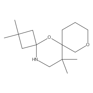 2,2,12,12-Tetramethyl-5,8-dioxa-14-azadispiro[3.1.5^{6}.3^{4}]tetradecane结构式