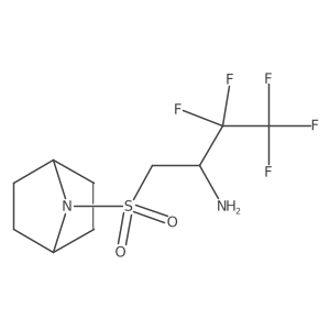 1-{7-Azabicyclo[2.2.1]heptane-7-sulfonyl}-3,3,4,4,4-pentafluorobutan-2-amine Structure