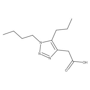 2-(1-butyl-5-propyl-1H-1,2,3-triazol-4-yl)acetic acid结构式
