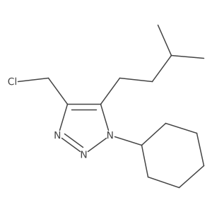 4-(chloromethyl)-1-cyclohexyl-5-(3-methylbutyl)-1H-1,2,3-triazole Structure