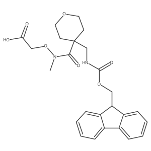 2-[(1-{4-[({[(9H-fluoren-9-yl)methoxy]carbonyl}amino)methyl]oxan-4-yl}-N-methylformamido)oxy]acetic acid Structure