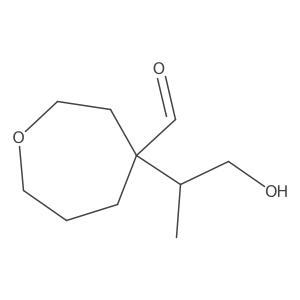 4-(1-Hydroxypropan-2-yl)oxepane-4-carbaldehyde Structure