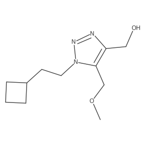 [1-(2-cyclobutylethyl)-5-(methoxymethyl)-1H-1,2,3-triazol-4-yl]methanol结构式