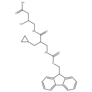 4-[2-(cyclopropylmethyl)-3-({[(9H-fluoren-9-yl)methoxy]carbonyl}amino)propanamido]-3-hydroxybutanoic acid结构式