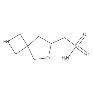 6-Oxa-2-azaspiro[3.4]octan-7-ylmethanesulfonamide结构式