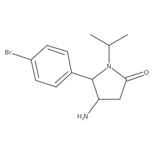 4-Amino-5-(4-bromophenyl)-1-(propan-2-yl)pyrrolidin-2-one Structure