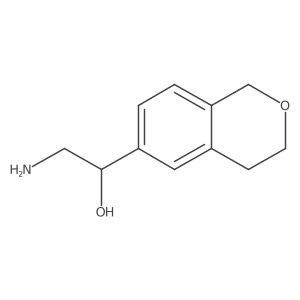 (1R)-2-amino-1-(3,4-dihydro-1H-2-benzopyran-6-yl)ethan-1-ol Structure