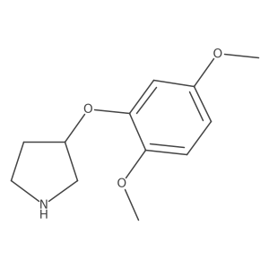 3-(2,5-Dimethoxyphenoxy)pyrrolidine结构式