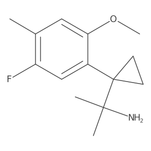 2-[1-(5-Fluoro-2-methoxy-4-methylphenyl)cyclopropyl]propan-2-amine Structure