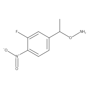 O-[1-(3-fluoro-4-nitrophenyl)ethyl]hydroxylamine Structure