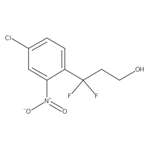3-(4-Chloro-2-nitrophenyl)-3,3-difluoropropan-1-ol结构式