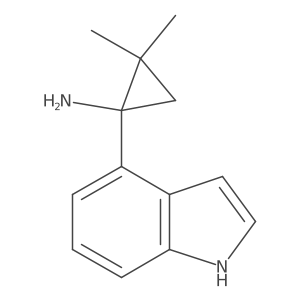 1-(1H-indol-4-yl)-2,2-dimethylcyclopropan-1-amine Structure
