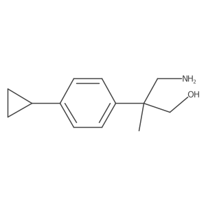 3-Amino-2-(4-cyclopropylphenyl)-2-methylpropan-1-ol Structure